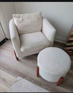 Chair with ottoman