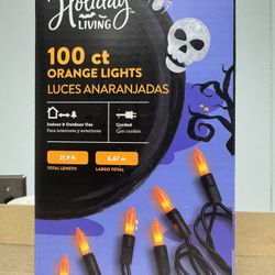 Orange String Lights - Halloween 