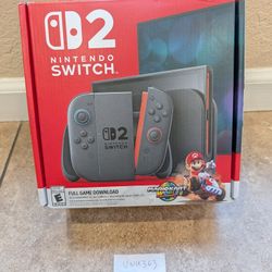 Nintendo Switch 2 Console Bundle with Mario Kart World Full Game Download - Brand New