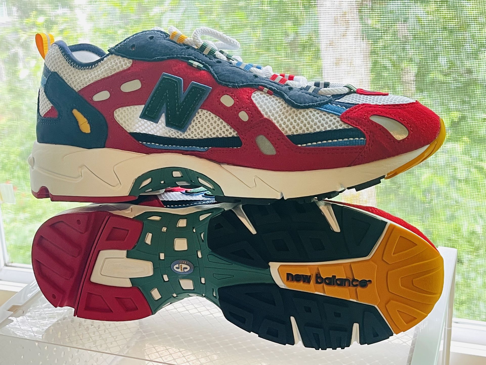 Aime Leon Dore x New Balance 827 Abzorb Red Multi (size 11)