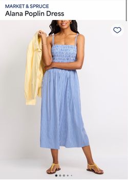 Market & Spruce Blue Striped Dress