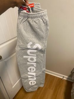 Supreme Sweatpants Gray Medium, With Hoodie to go with:Satin Appliqué