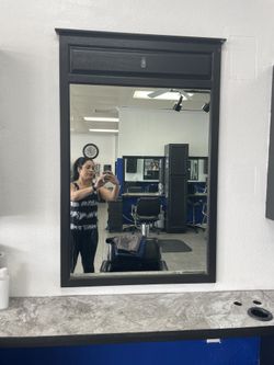 Wood Mirrors Painted Black