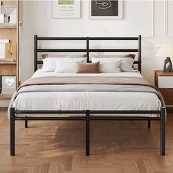 King Size Bed Frame with Headboard