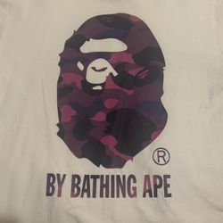 Authenitc Purple Bape shirt (Medium) 