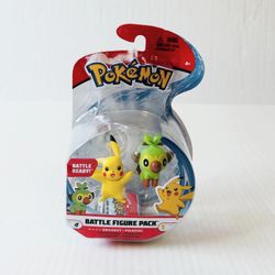 Pokemon New Sword and Shield Battle Action Figure 2 Pack Pikachu and Grookey