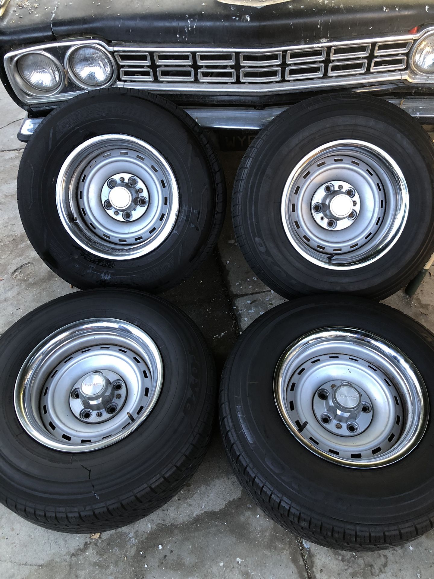 15” Rally Wheels Chevy Gmc 5x5 Obs C10 Suburban Projects 15x8