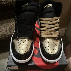 Jordan Retro 1 Gold Toe Size 10