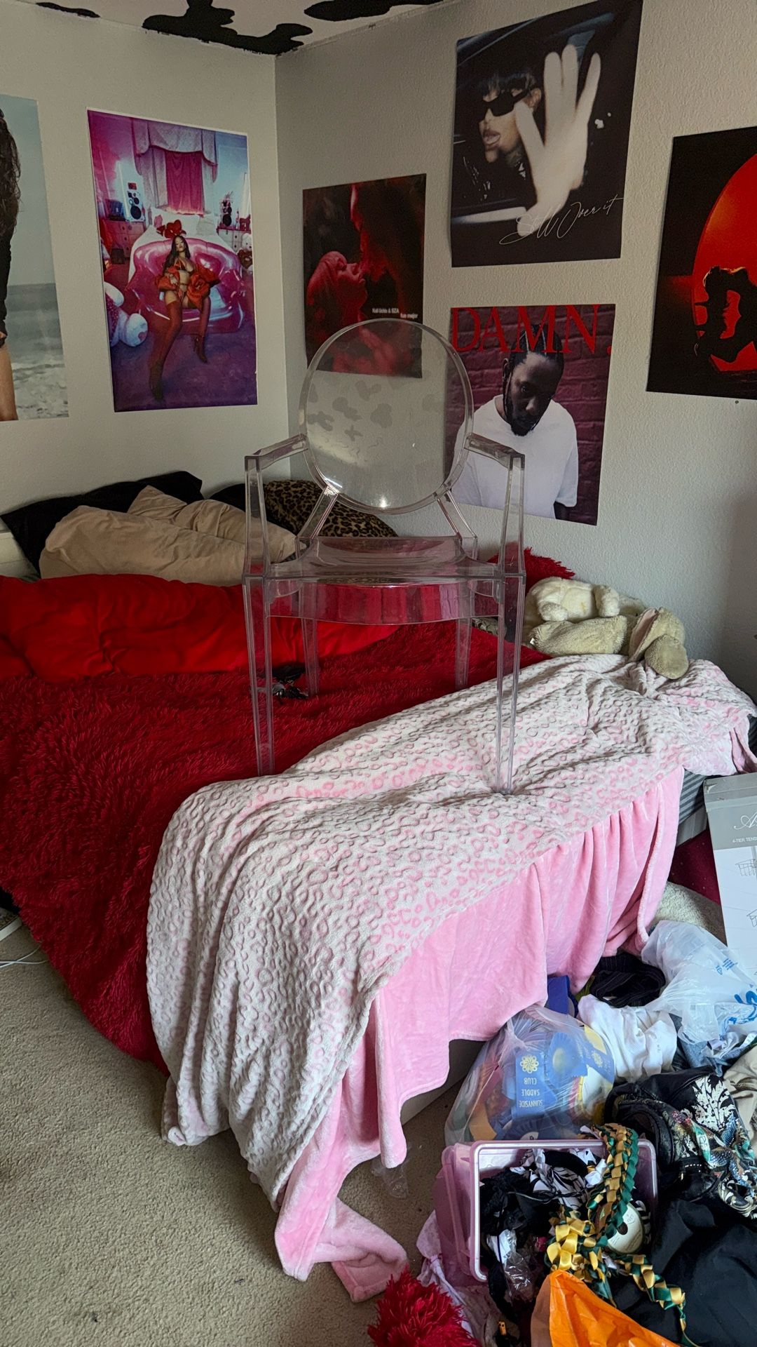 Ghost Chair Mid Century Clear Vanity Seating