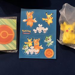 Paldea Adventure Chest Pikachu, Sticker Sheet And Mini Portfolio