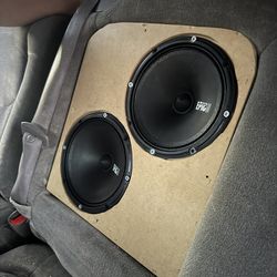 Rear Cup holder speaker box for 6.5 inch speakers