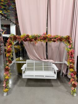 Swing Chair With Flowers 