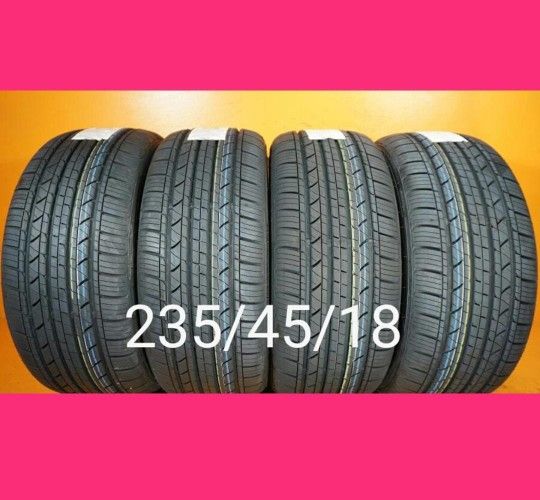 4 New Tires 235/45/18. $ 360. Llantas Nuevas