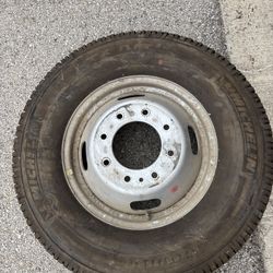 (2) Truck Tires and Rim - LT 245 / 75R / 17 Load Range E 121/118R