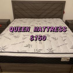 BRAND NEW PILLOW TOP MATTRESSES ✅ COLCHONES NUEVOS PILLOW TOP 💯‼️   QUEEN SIZE $150 ❌ $210 With Box Spring   FULL SIZE $140❌ $200 With Box Spring💥  