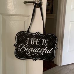 Life Is Beautiful Wall Hanging 