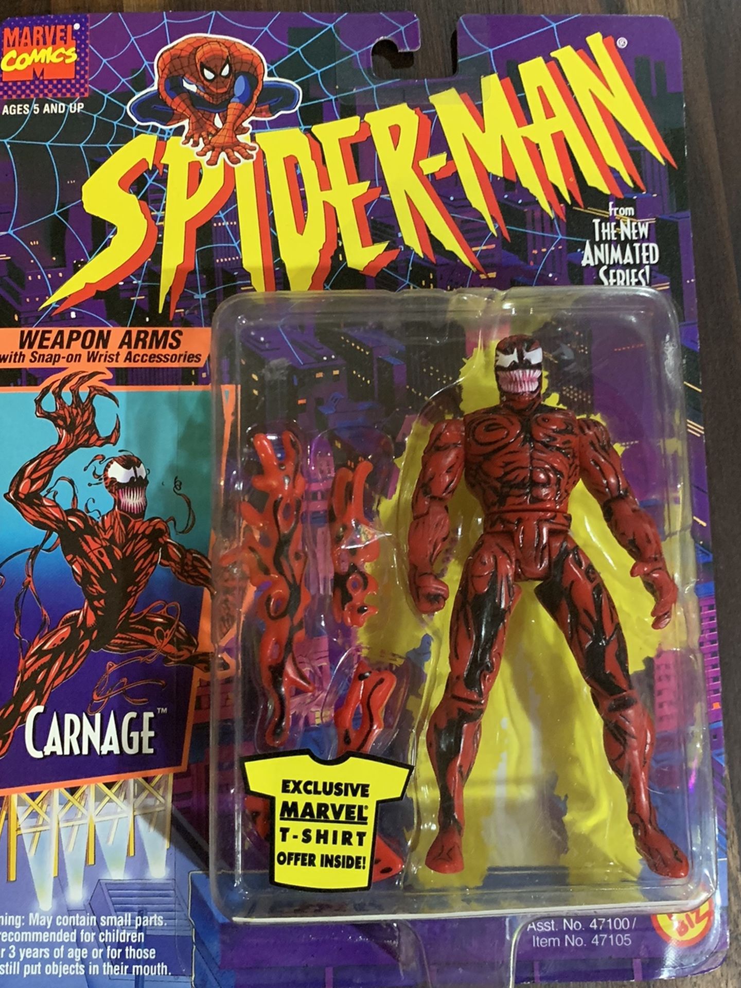 1994 Marvel Spider-Man TAS Carnage Action Figure
