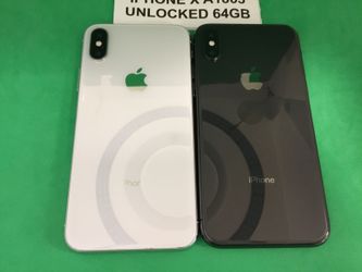 Apple iPhone X Unlocked 64GB Black, Silver