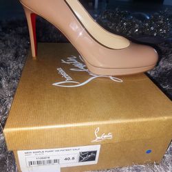 Christian Louboutin Nude  New Simple Pumps 100mm Size 9 (40.5)