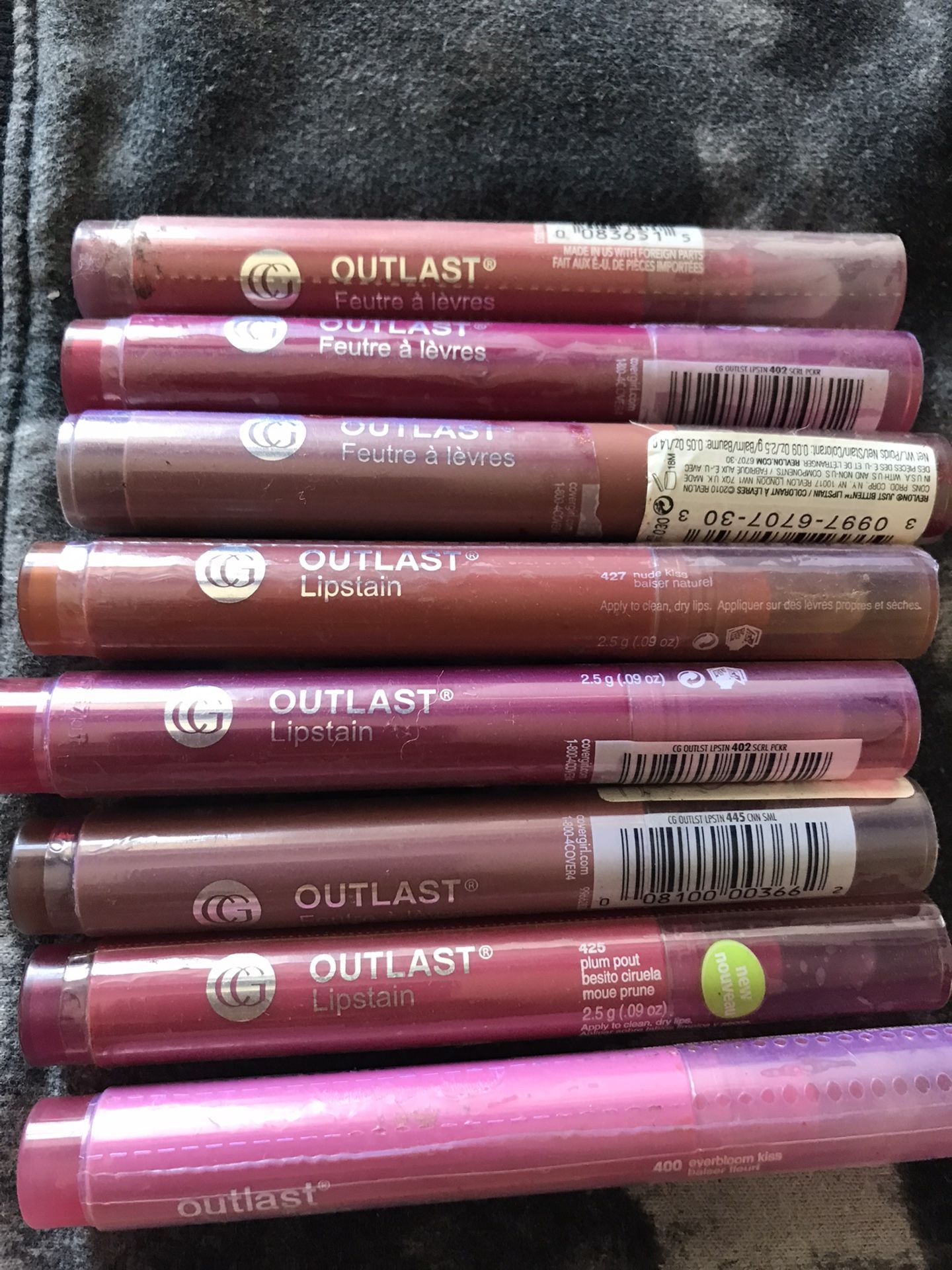 New Covergirl Outlast Lip Stain Lipsticks