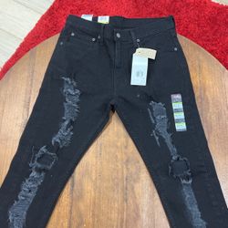 Levi’s 512 Slim Taper 32x30 Black Jeans 