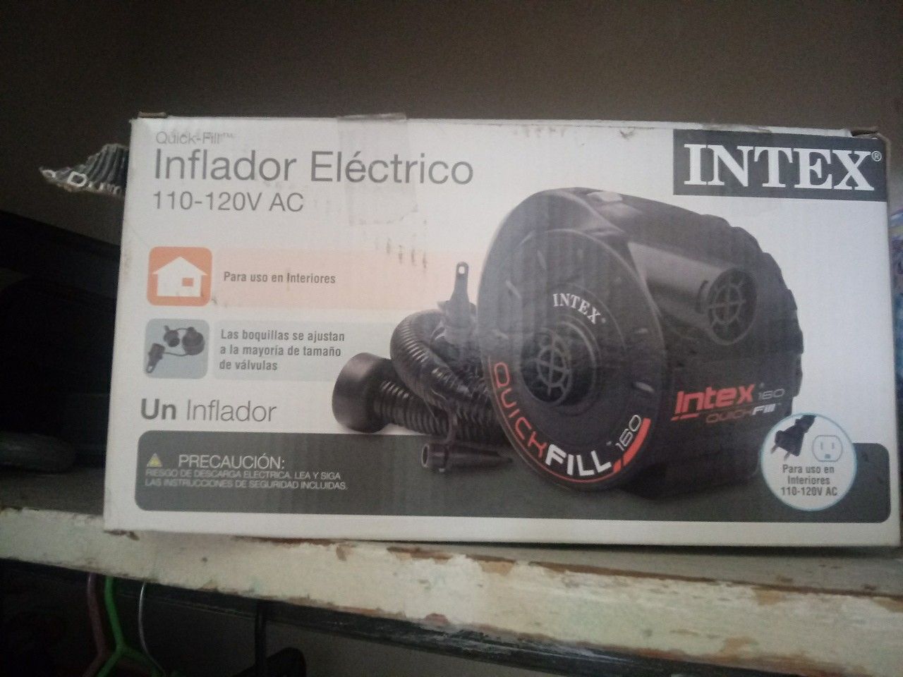 Intex inflator for air mattress or any type or air bed have all the connections brand new