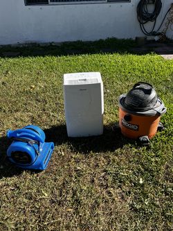 Vacuum water collector, fan, and desomdifier