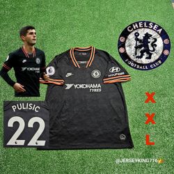 Nike Chelsea FC Christian Pulisic #22 2019/2020 Third 3rd Jersey Rare XXL 