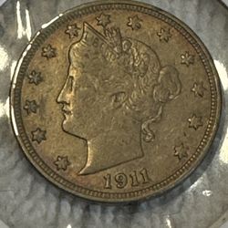 1911 Liberty Head Nickel (Rainbow Toning)