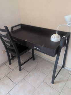 Desk with chair
