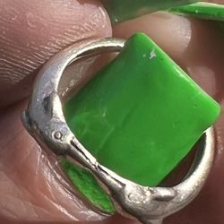 Sterling silver Vtg dolphin ring sz 4.5 