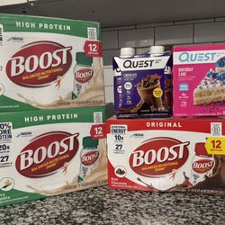Boost/Quest protein shakes overstock