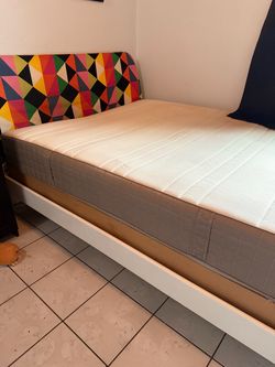 Full mattress and ikea bed frame