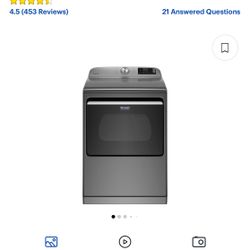 Maytag - 7.4 Cu. Ft. Smart Electric Dryer with Steam and Extra Power Button - Metallic Slate