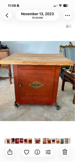 Vintage Kwik Way System Repurposed  1940’s Service Cart