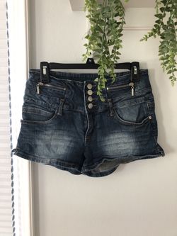 Harmony And Havoc Blue Jean Shorts