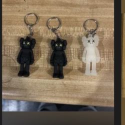3 Brand New Kaws Key  Chains  New 
