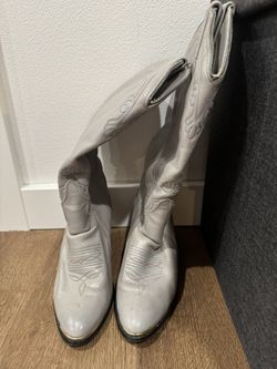 Silver Western Boots