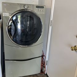 Kenmore Elite dryer , washer, and two Pedestals