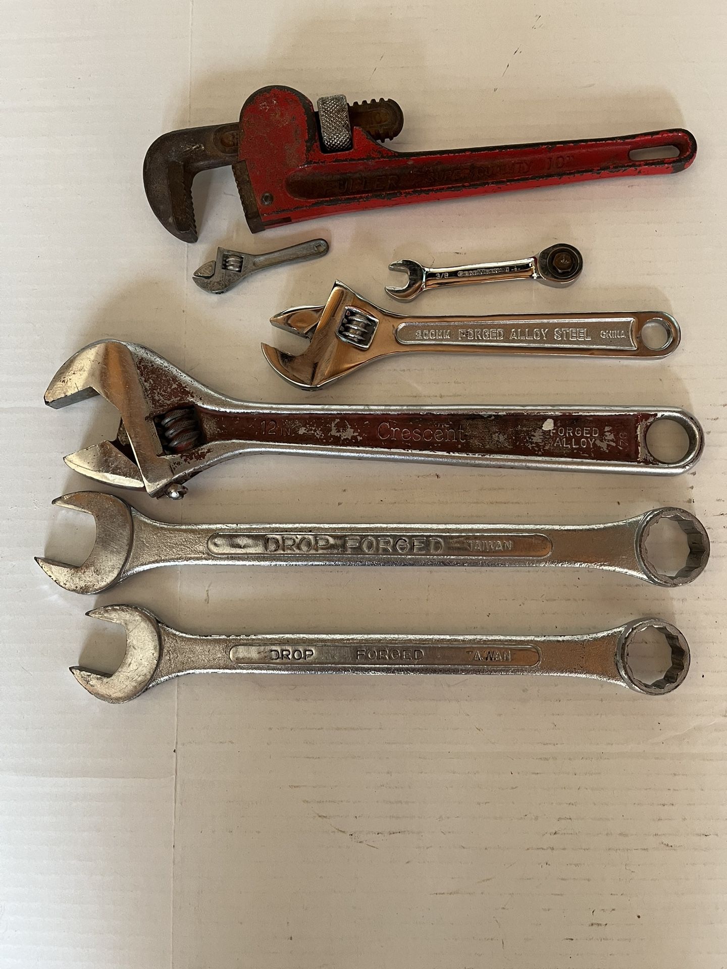 Wrenches And Pipe Wrench