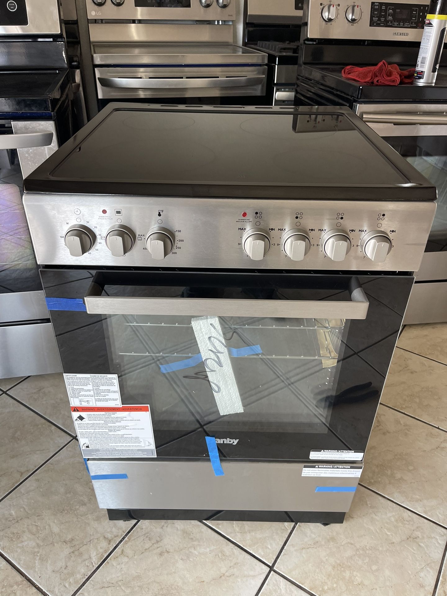 Danby Electric Stove Stainless Steel 24in Wide New