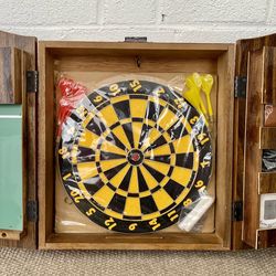 Vintage Royal Arms Dart Board and Mini Games Set