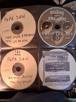 100 Reggae CD's in metal travel case