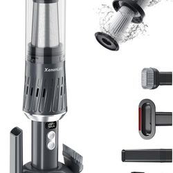 Handheld Vacuum Cordless 25000Pa Car Vacuum 3-in-1 Handheld Vacuum, Includes Smart Display and Charging Base Hand Vac Cordless Rechargeable One-Touch 