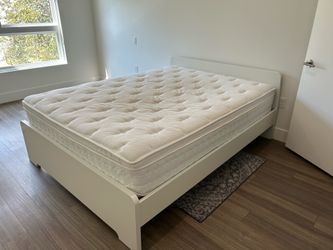 Queen Bed Frame + Mattress