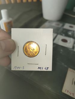 1944-S Lincoln Wheat Penny MS65