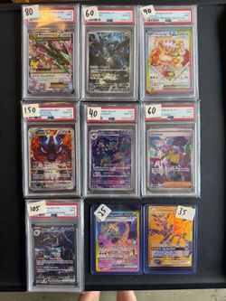 Pokémon Cards - PSA GRADED - Various