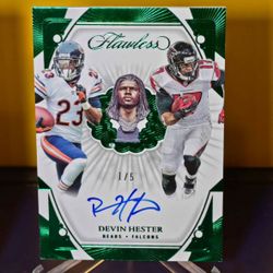 Devin Hester 2024 Panini Flawless Career Progressions Auto 1/5 Chicago Bears HOF
