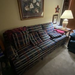 Queen Size Sleeper Sofa and a Loveseat 