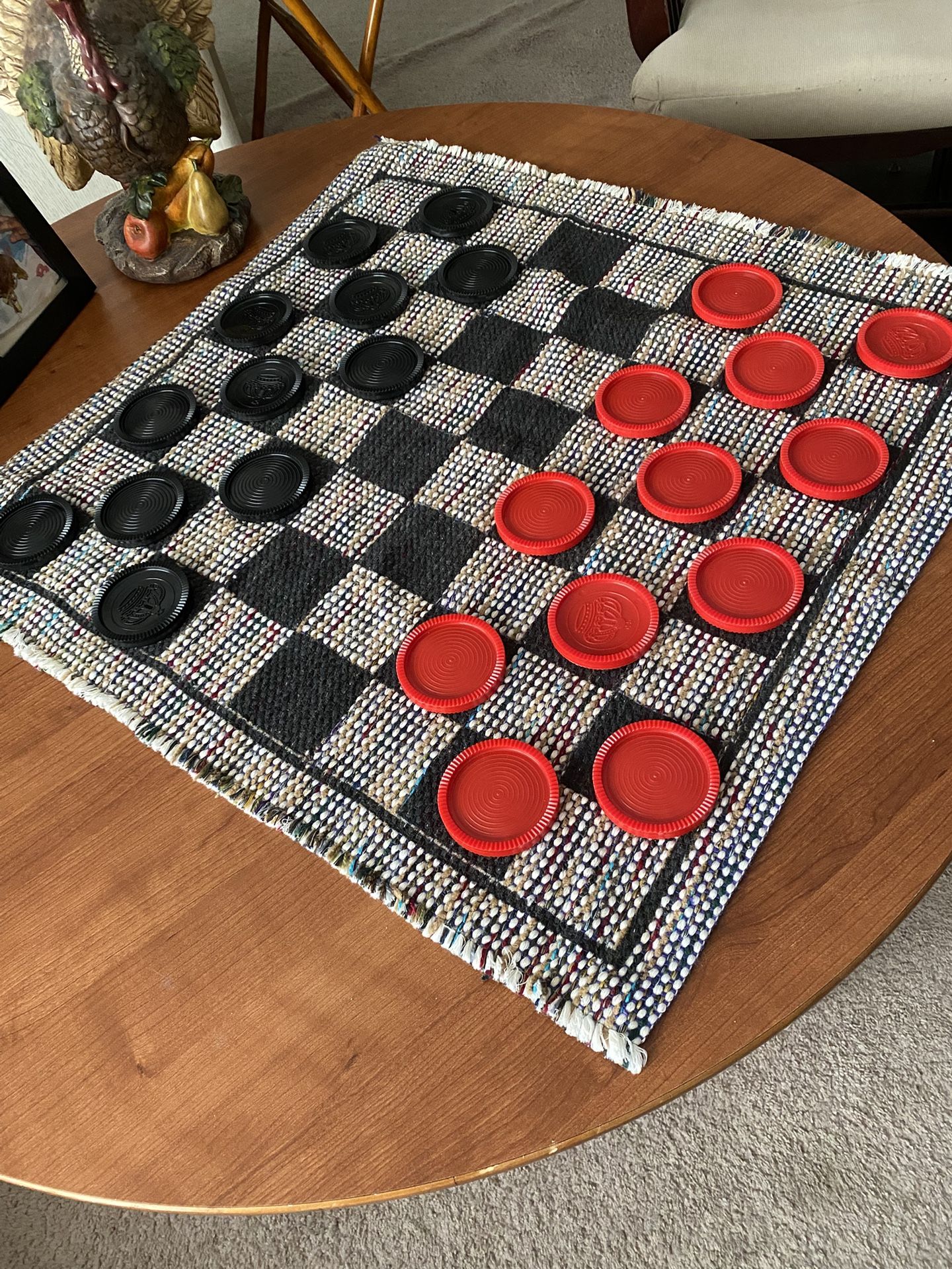 3 In 1 Game On Woven Mat
